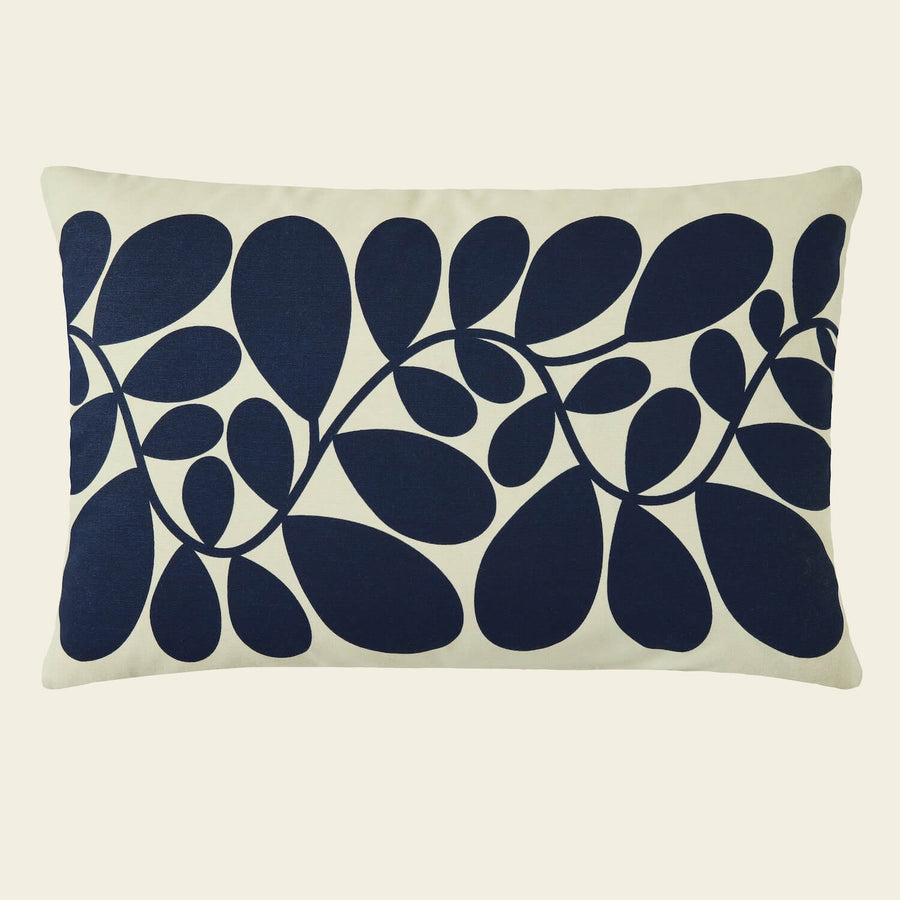 Orla Kiely Sycamore Stripe Cushion Blue / Olive