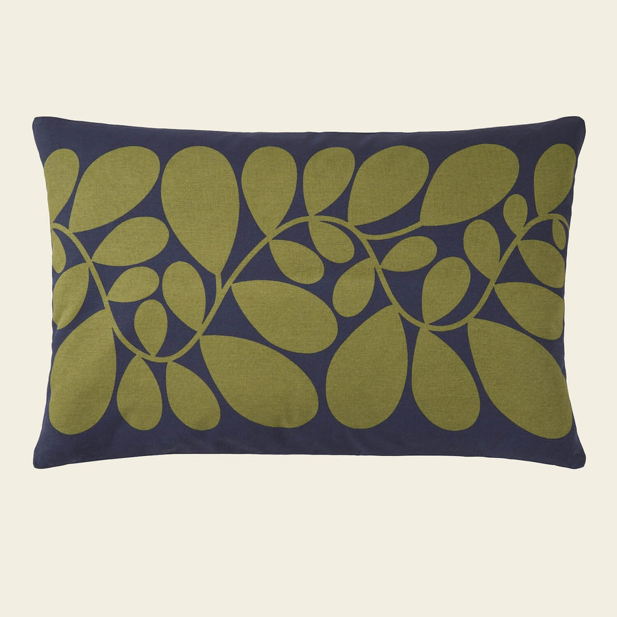 Orla Kiely Sycamore Stripe Cushion Blue / Olive