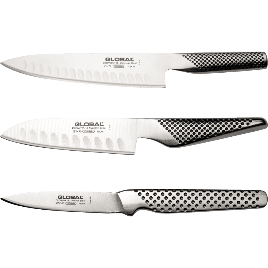 Global Air-Kaze 3 Piece Knife Set - G-779015 - Millys Store