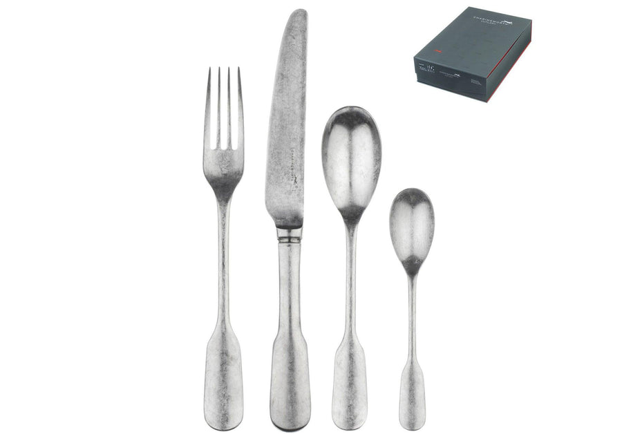 Charingworth Fiddle Vintage Satin 24 Piece Cutlery Set - Millys Store