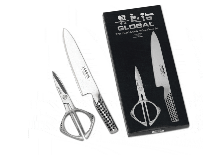 Global Knives 2 Piece Kitchen Shears and G2 Knife Set G2210 - Millys Store