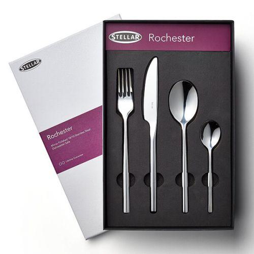Stellar Cutlery Rochester Polished 16 Piece Boxed Set for 4 People - Millys Store