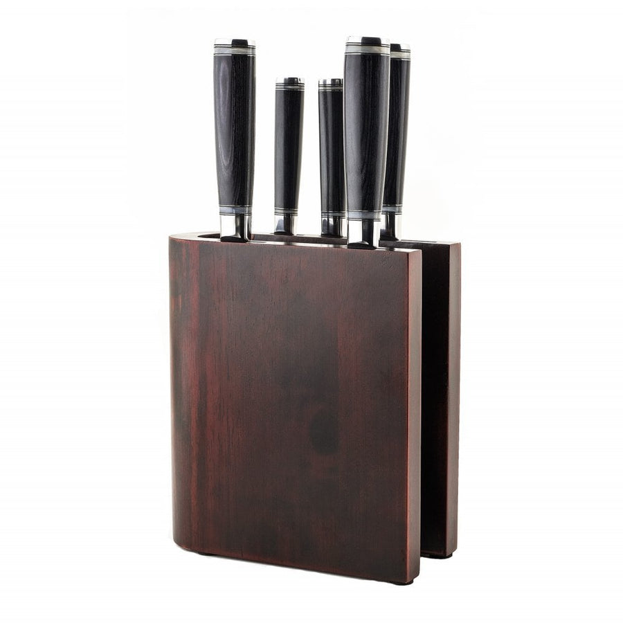 Katana Saya Pakkawood 6 Piece Knife Block Set