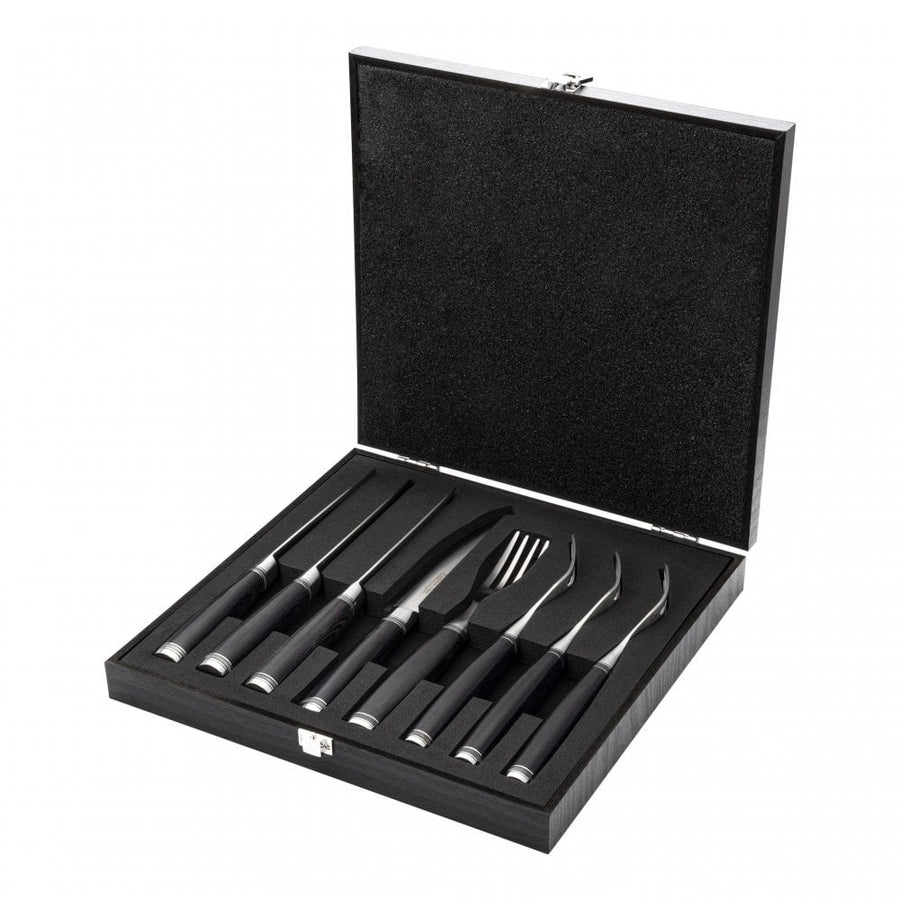 Katana Saya Pakkawood 8 Piece Knife and Fork Set