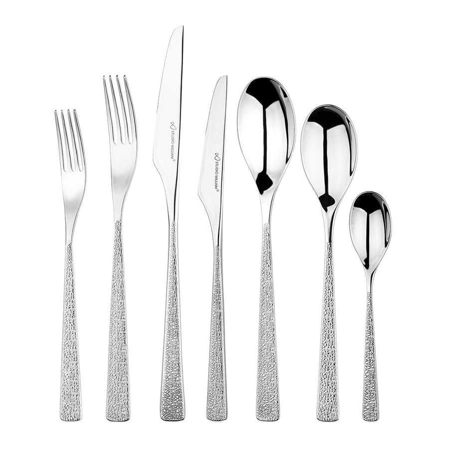 Studio William Tilia Crackle 56 Piece Cutlery Set for 8