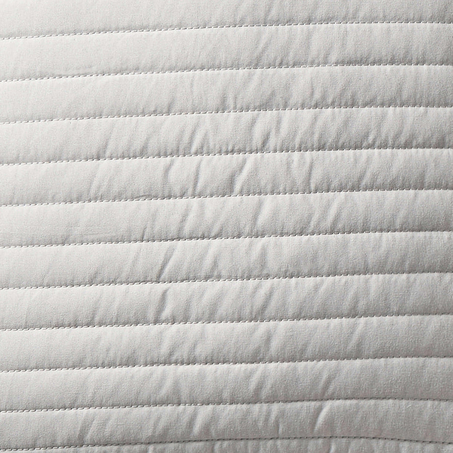 Bianca Silver Quilted Lines Filled Cushion - Millys Store
