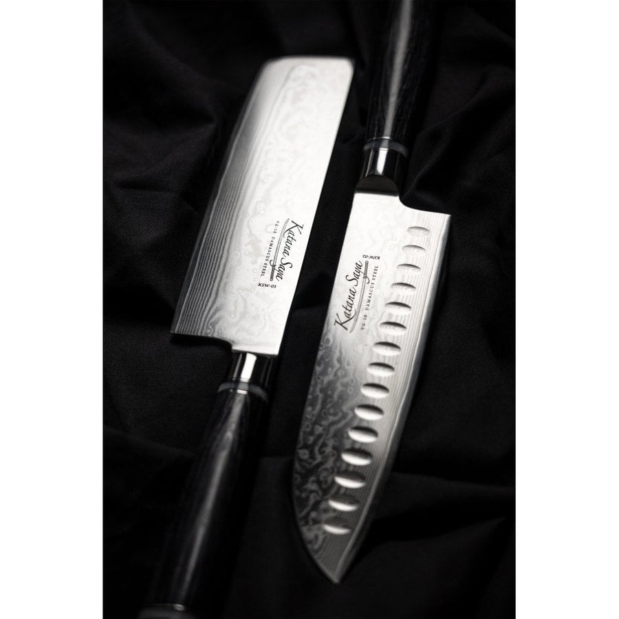 Katana Saya Pakkawood 12cm Santoku Knife