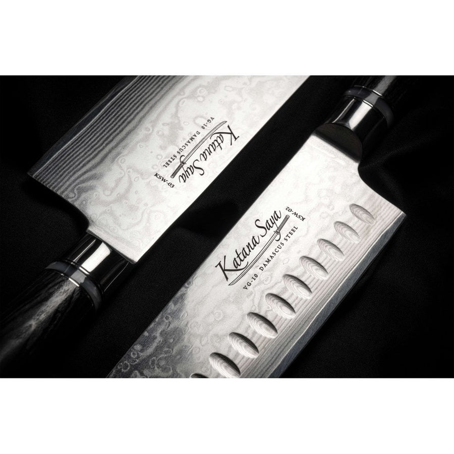 Katana Saya Pakkawood 12cm Santoku Knife