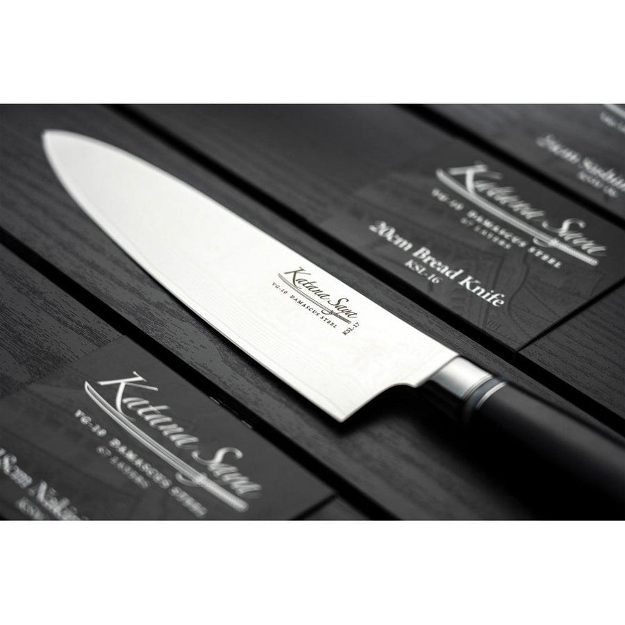 Katana Saya Pakkawood 20cm Chef's Knife - Millys Store
