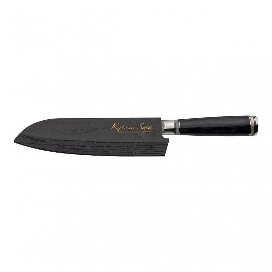 Katana Saya Pakkawood Santoku Knife 18cm - Millys Store
