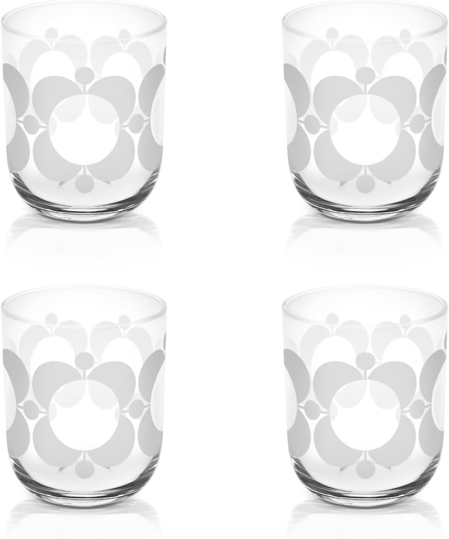 Orla Kiely Atomic Flower Set of 4 Water Glasses