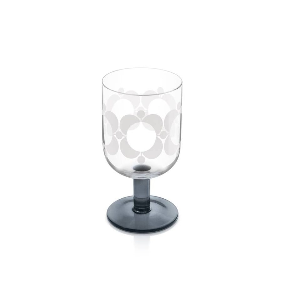 Orla Kiely Atomic Flower Set of 4 Wine Glasses