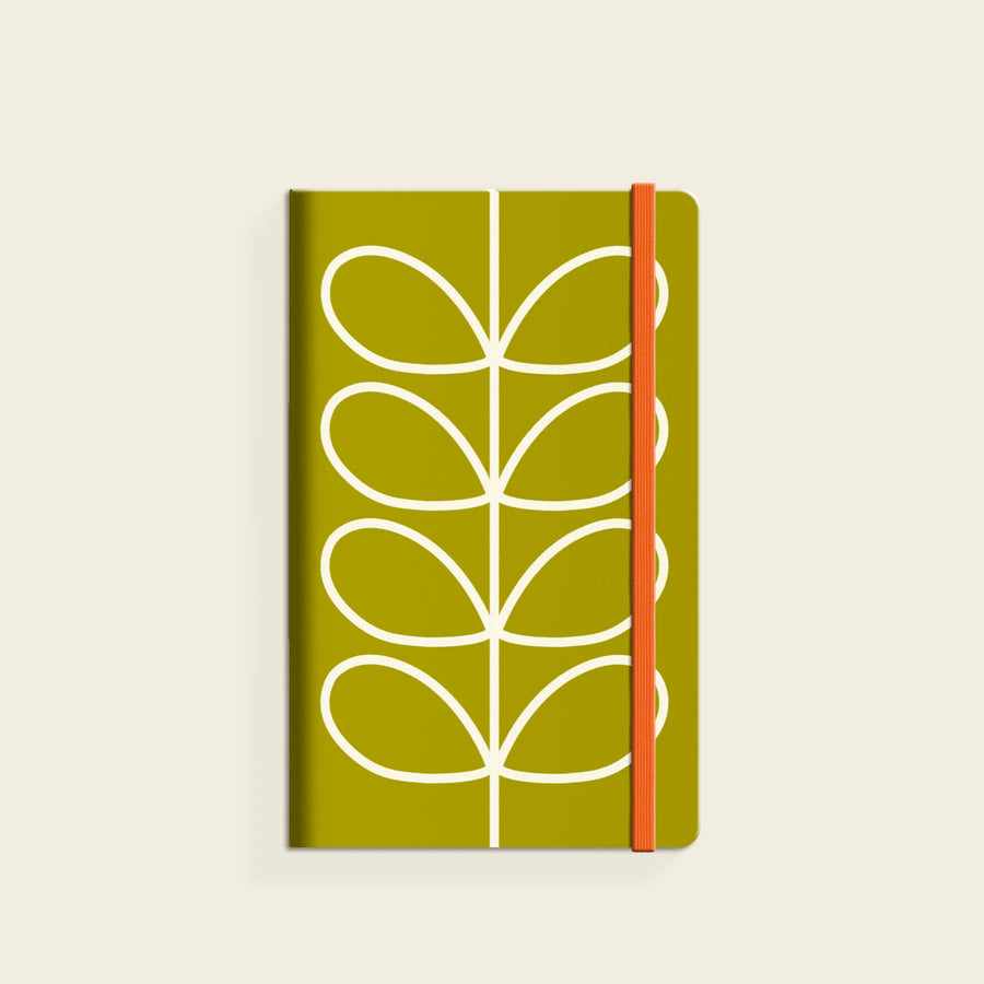 Orla Kiely Linear Stem Olive Small Notebook | Milly's Store – Millys Store