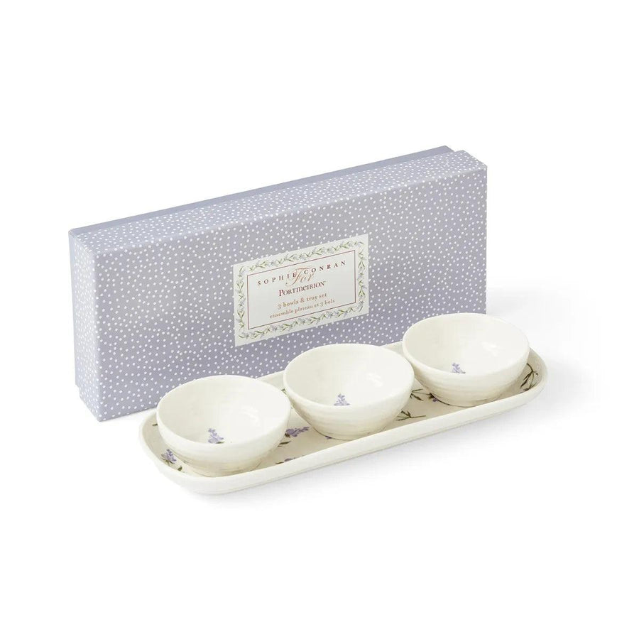 Sophie Conran Lavandula 3 Bowl & Tray Set - Millys Store