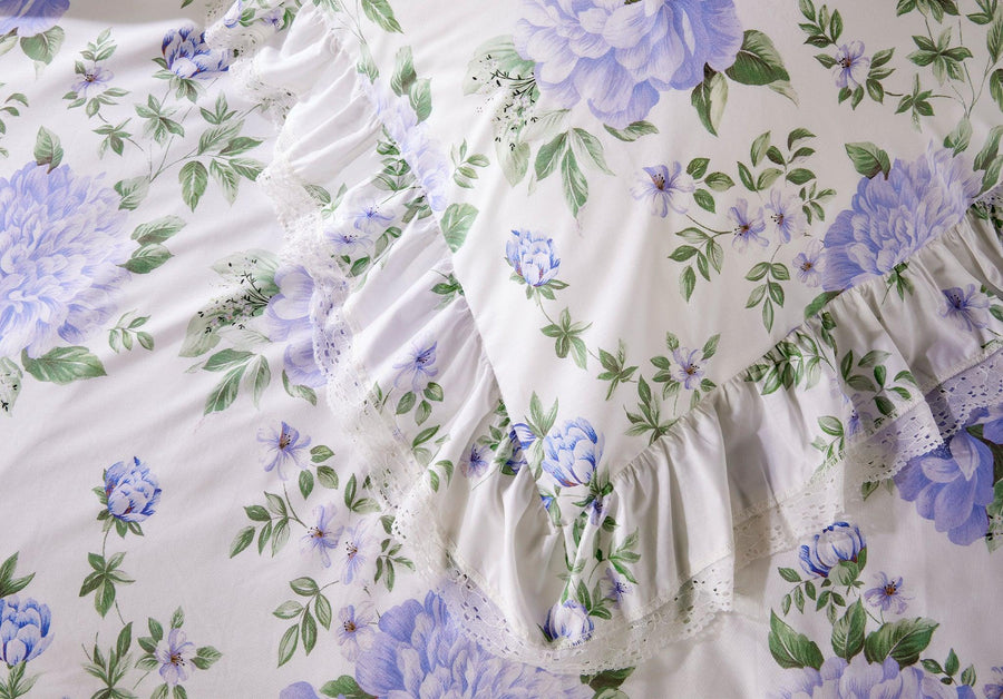 Vantona Edwina 100% Cotton Duvet Cover Set - Lilac - Millys Store