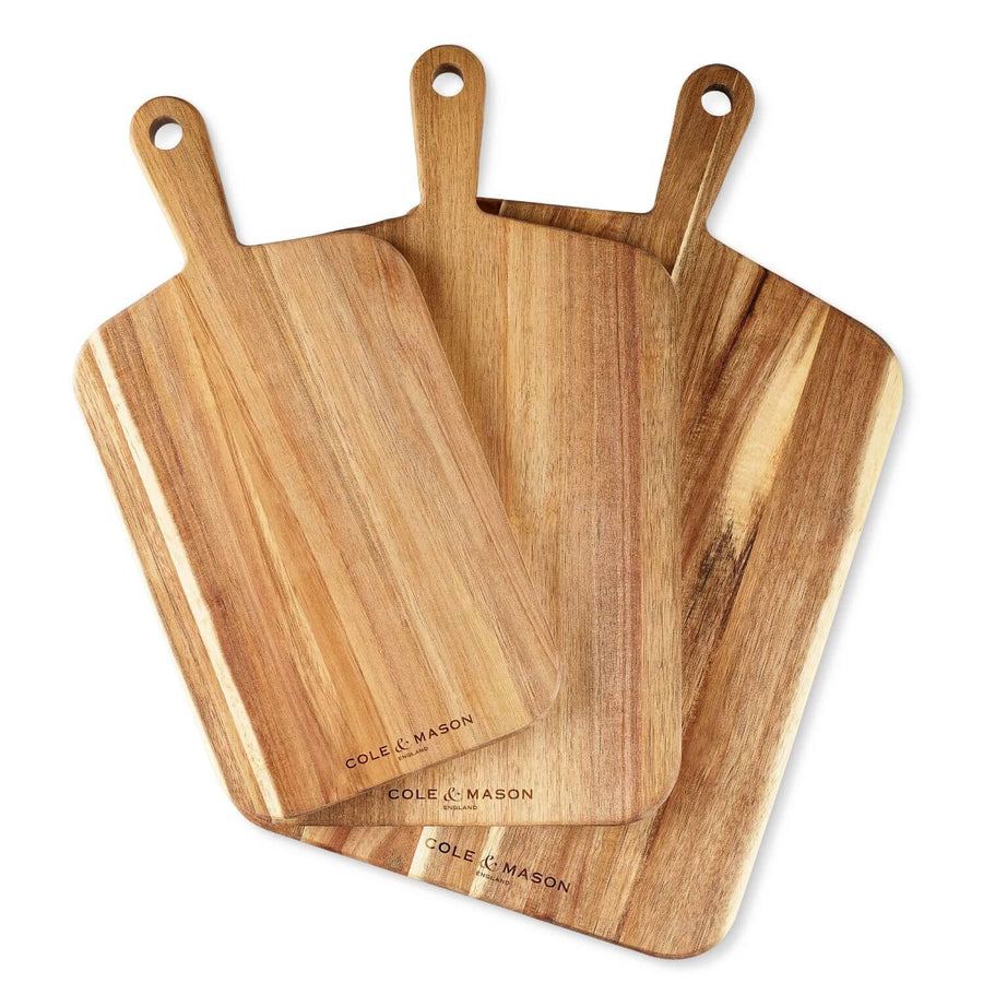 Cole & Mason Barkway Acacia Wooden Chopping Board With Handle - Small