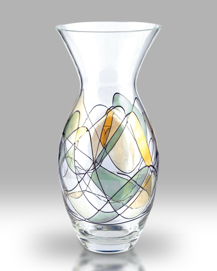 Nobile Glassware Gold Mosaic 31cm Tulip Vase - Millys Store