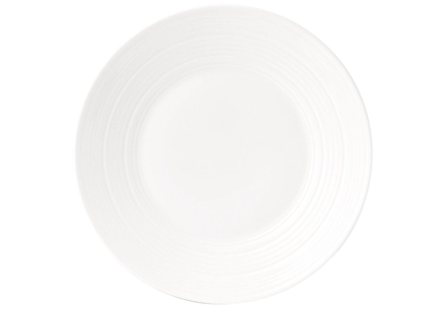 Jasper Conran China White Plate Embossed Strata 23cm - Millys Store