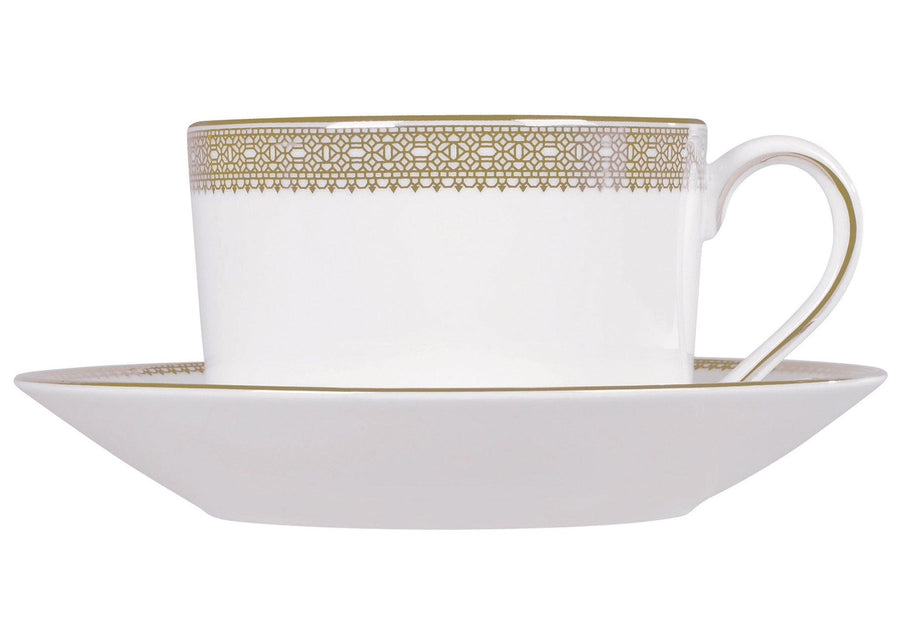 Wedgwood Vera Wang Lace Gold Teacup and Saucer - Millys Store