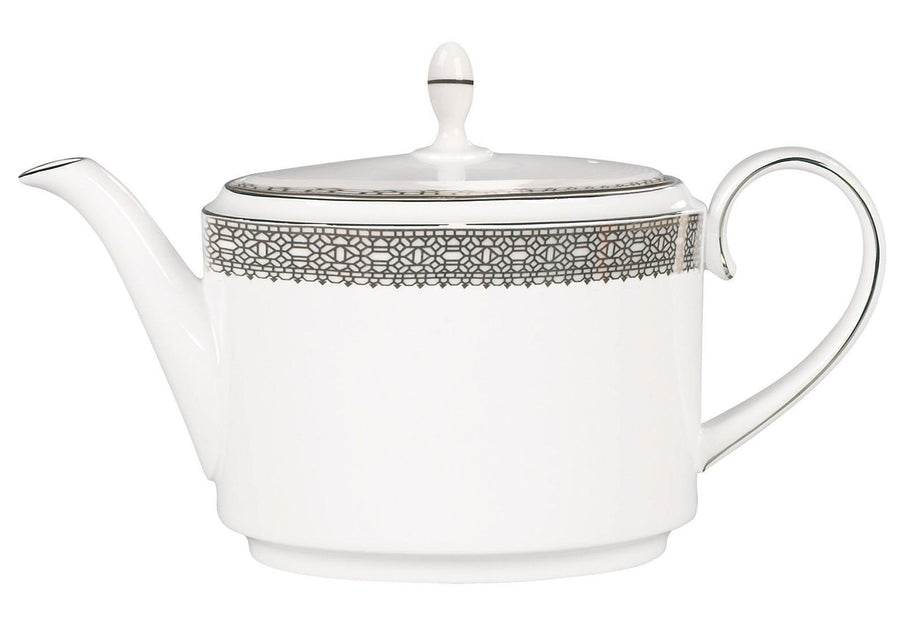 Wedgwood Vera Wang Lace Platinum Teapot 0.66L - Millys Store