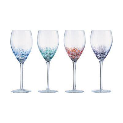 Anton Studio Designs Speckle Wine Glasses Set of 4 - Millys Store