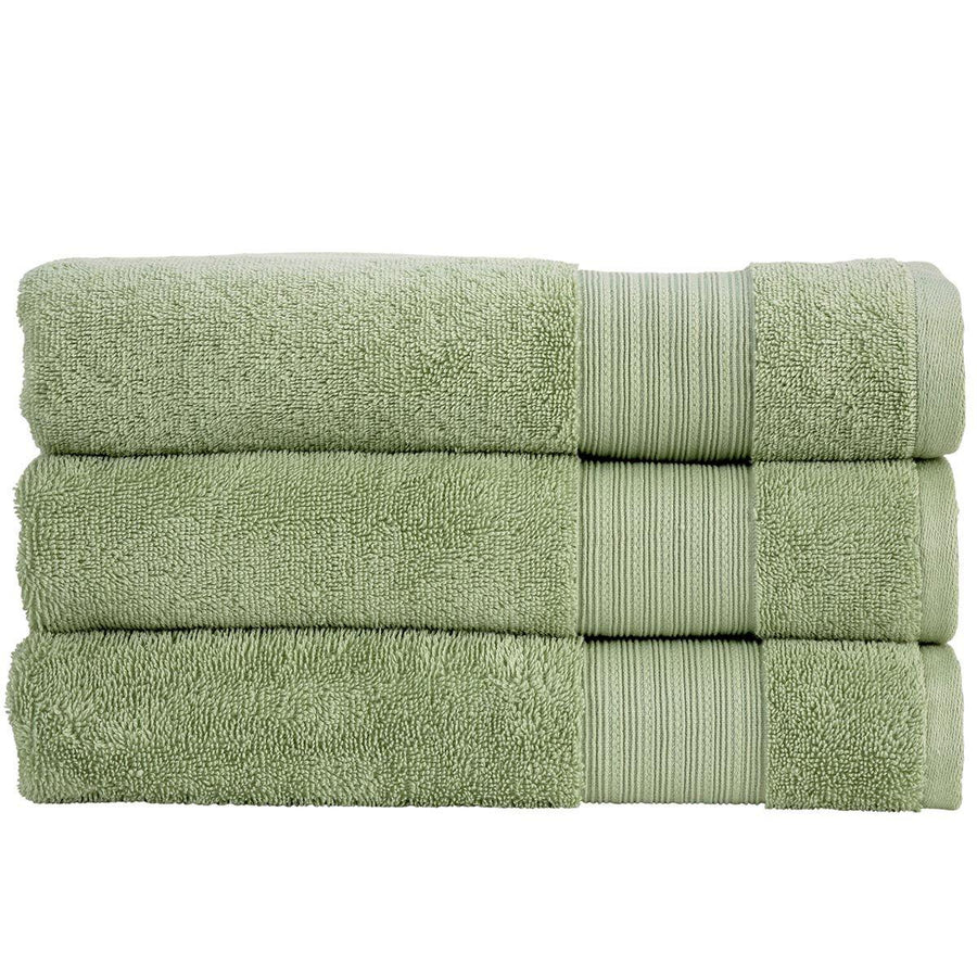 Christy 100% Organic Eco Twist Turkish Combed Cotton Towels - Thyme - Millys Store