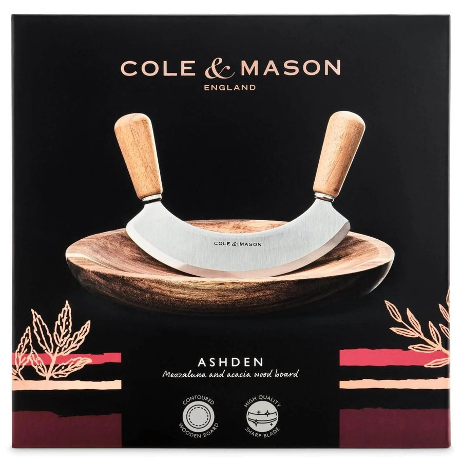 Cole & Mason Ashden Acacia Mezzaluna with Board - Millys Store