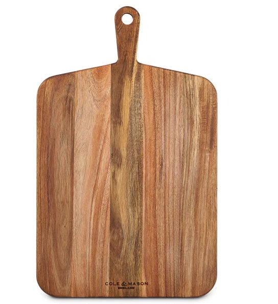 Cole & Mason Barkway Acacia Wooden Chopping Board With Handle - Large - Millys Store