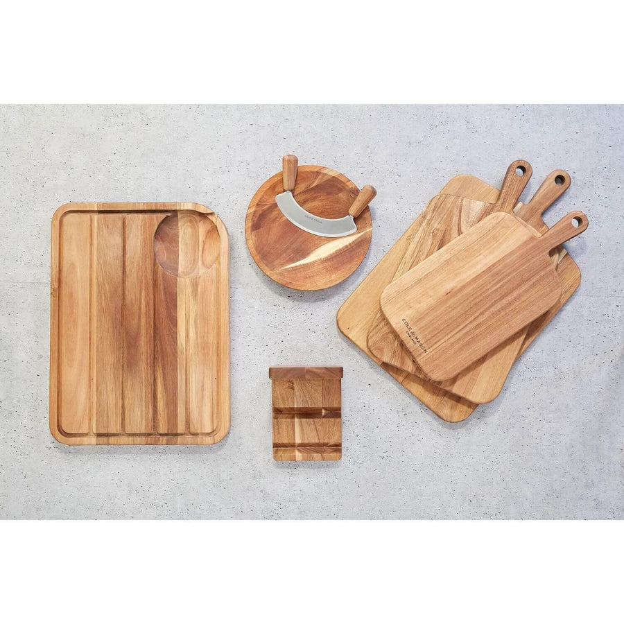 Cole & Mason Barkway Acacia Wooden Chopping Board With Handle - Medium - Millys Store