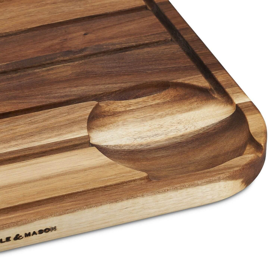 Cole & Mason Berden Extra Large Acacia Wood Carving Chopping & Serving Board - Millys Store