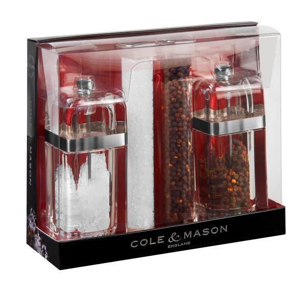 Cole & Mason Kempton Salt & Pepper Mill Set With Refills 130mm - Millys Store