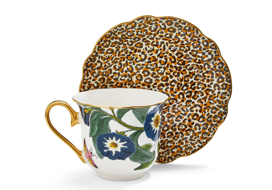 Creatures of Curiosity Leopard Teacup and Saucer - Millys Store