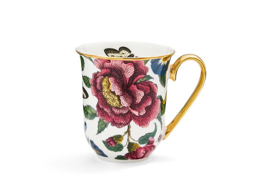 Creatures of Curiosity White Floral Mug - Millys Store