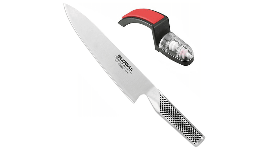 Global Knives 2 Piece Knife & Sharpener Set G2220BR - Millys Store