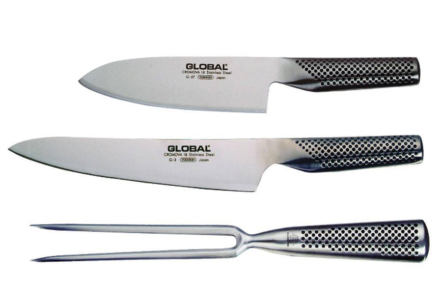 Global Knives 3 Piece Carving and Slicing Set G32457 - Millys Store
