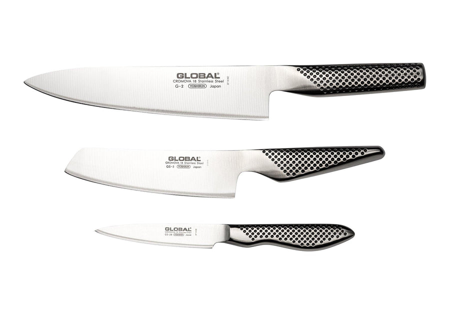 Global Knives 3 Piece Kitchen Knife Set G2538 - Millys Store