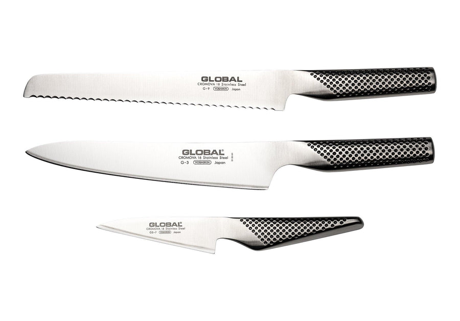 Global Knives 3 Piece Kitchen Knife Set G937 - Millys Store