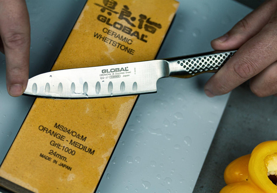 Global Knives GS Series 11cm  Santoku Knife, Fluted GS57 - Millys Store