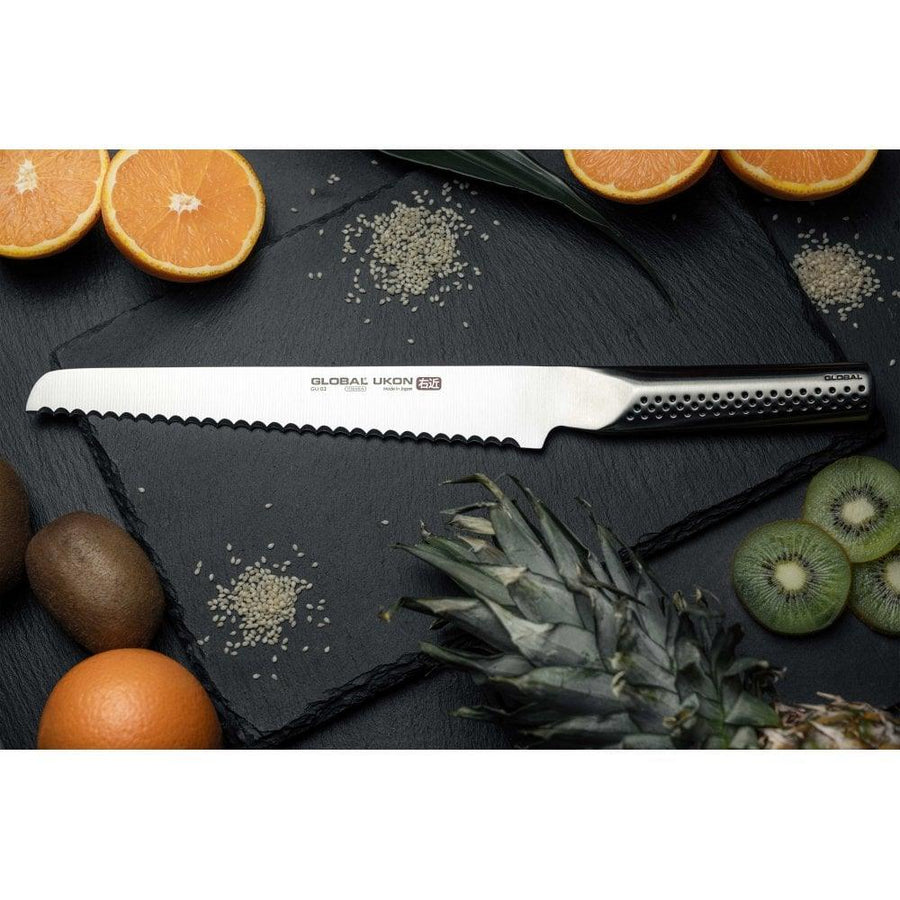 Global Ukon Bread Knife 22cm Blade GU-03 - Millys Store