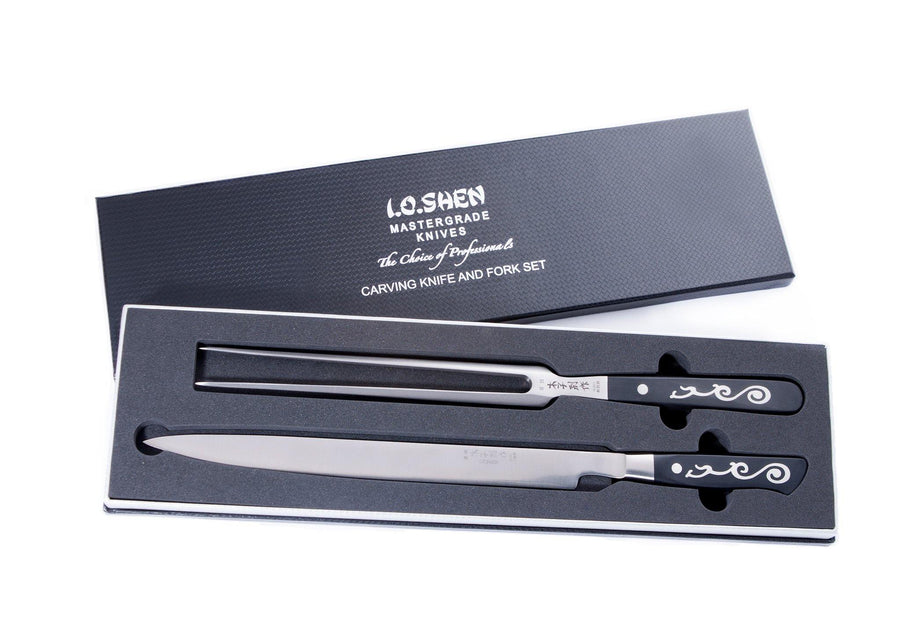 I.O. Shen 230mm Carving Knife and Carving Fork Set - Millys Store