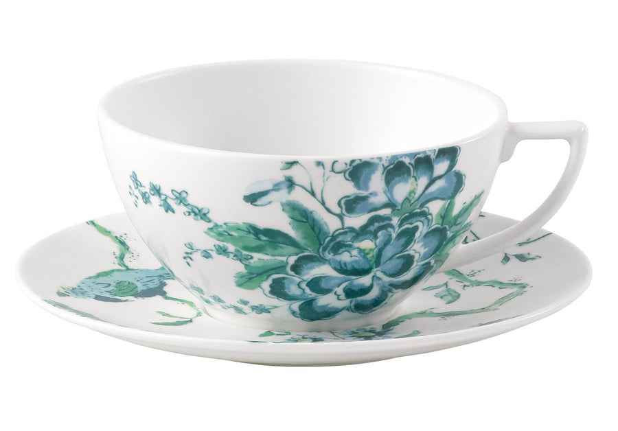 Jasper Conran China Chinoiserie White Teacup and Saucer - Millys Store