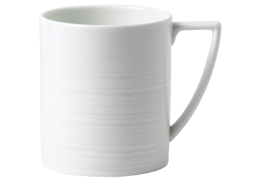 Jasper Conran China White Mug Embossed Strata - Millys Store
