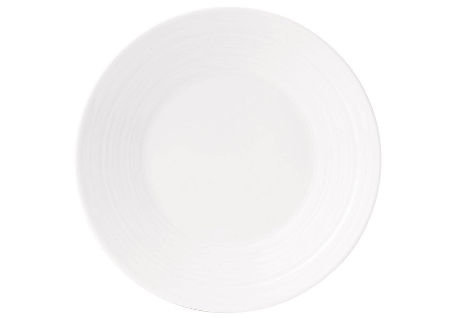 Jasper Conran China White Plate Embossed Strata 18cm - Millys Store