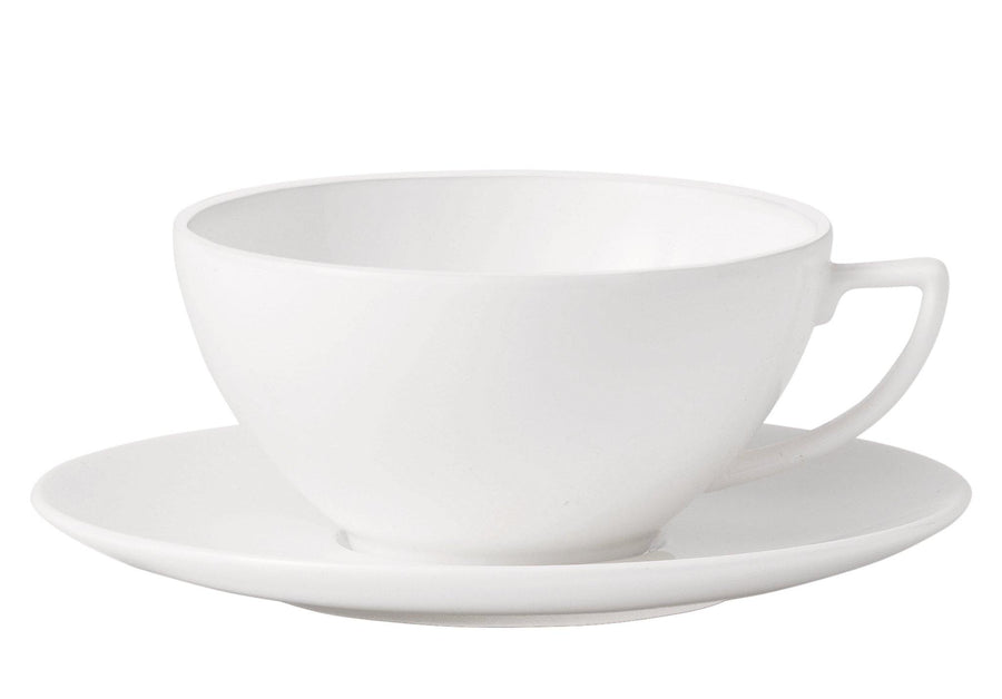 Jasper Conran China White Teacup and Saucer Large - Millys Store