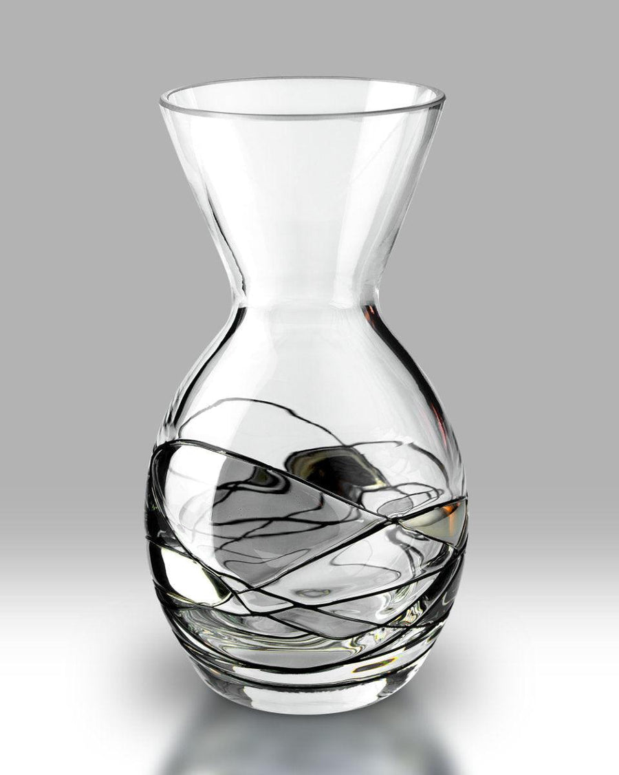 Nobile Glassware Silver Mosaic Amphora Vase 14cm - Millys Store
