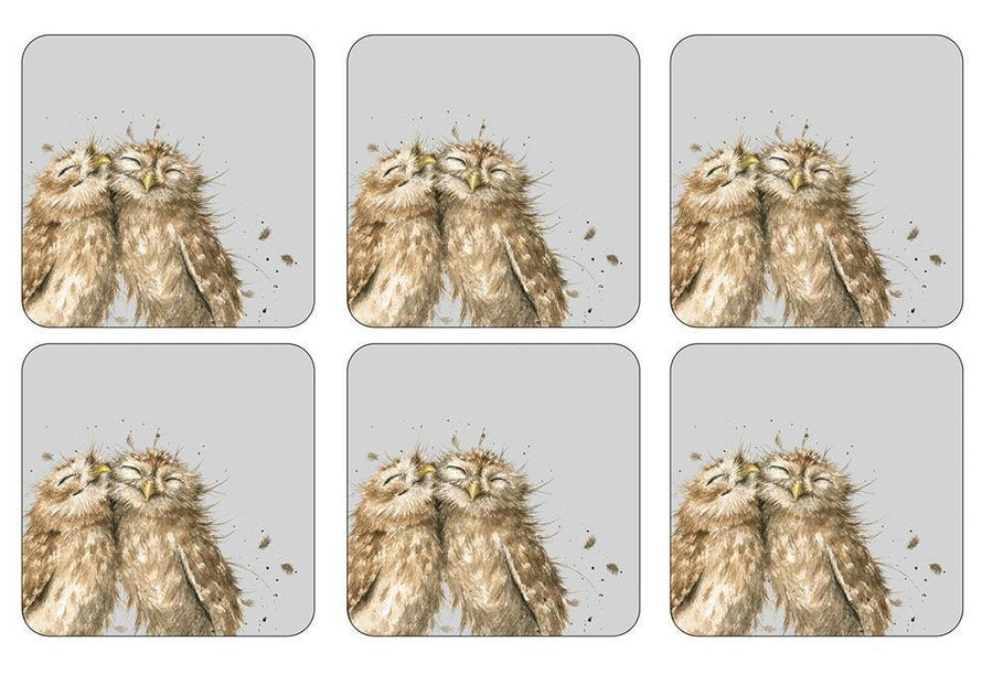 Pimpernel by Royal Worcester Wrendale Owl Coasters Set of 6 - Millys Store