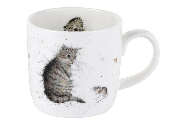 Royal Worcester Wrendale Cat and Mouse Mug - Millys Store