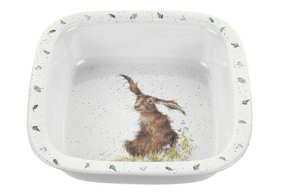 Royal Worcester Wrendale Designs Hare Square Dish - Millys Store