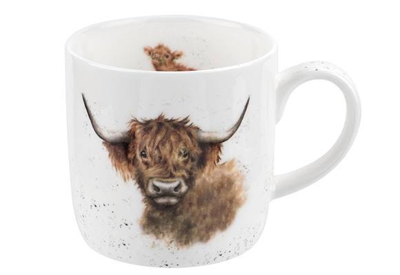 Royal Worcester Wrendale Highland Cow Mug - Millys Store