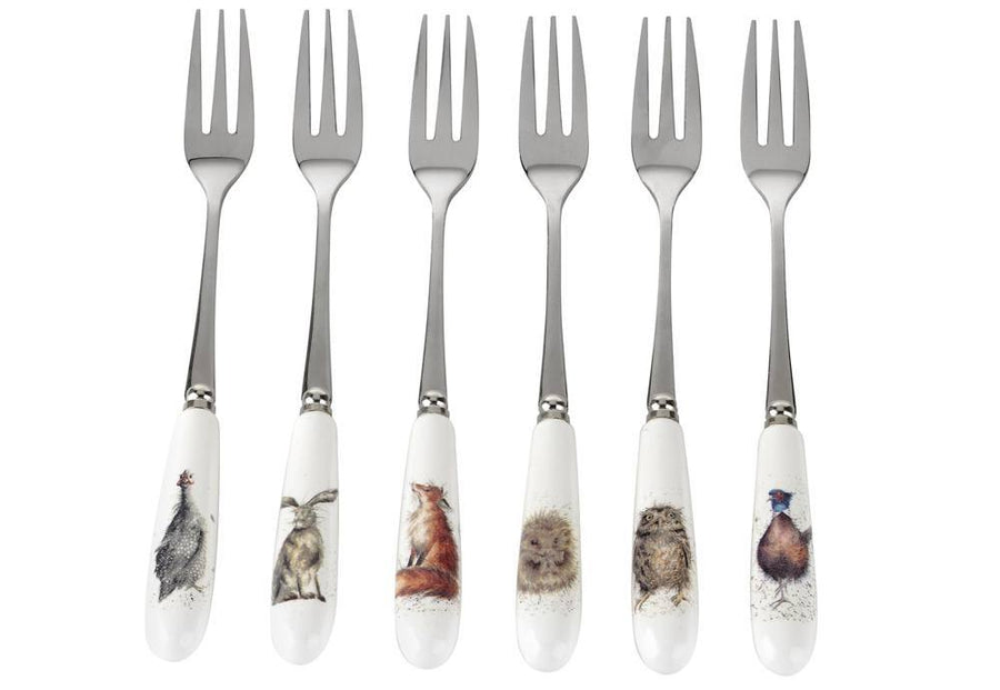 Royal Worcester Wrendale Pastry Forks Set of 6 - Millys Store